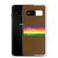 Philippians 4:13 - Chocolate - Samsung Case for Galaxy S10, S10+, S10e, S20, S20 FE, S20 Plus, S20 Ultra, S21, S21 Plus, S21 Ultra, S21 - Creation Awaits