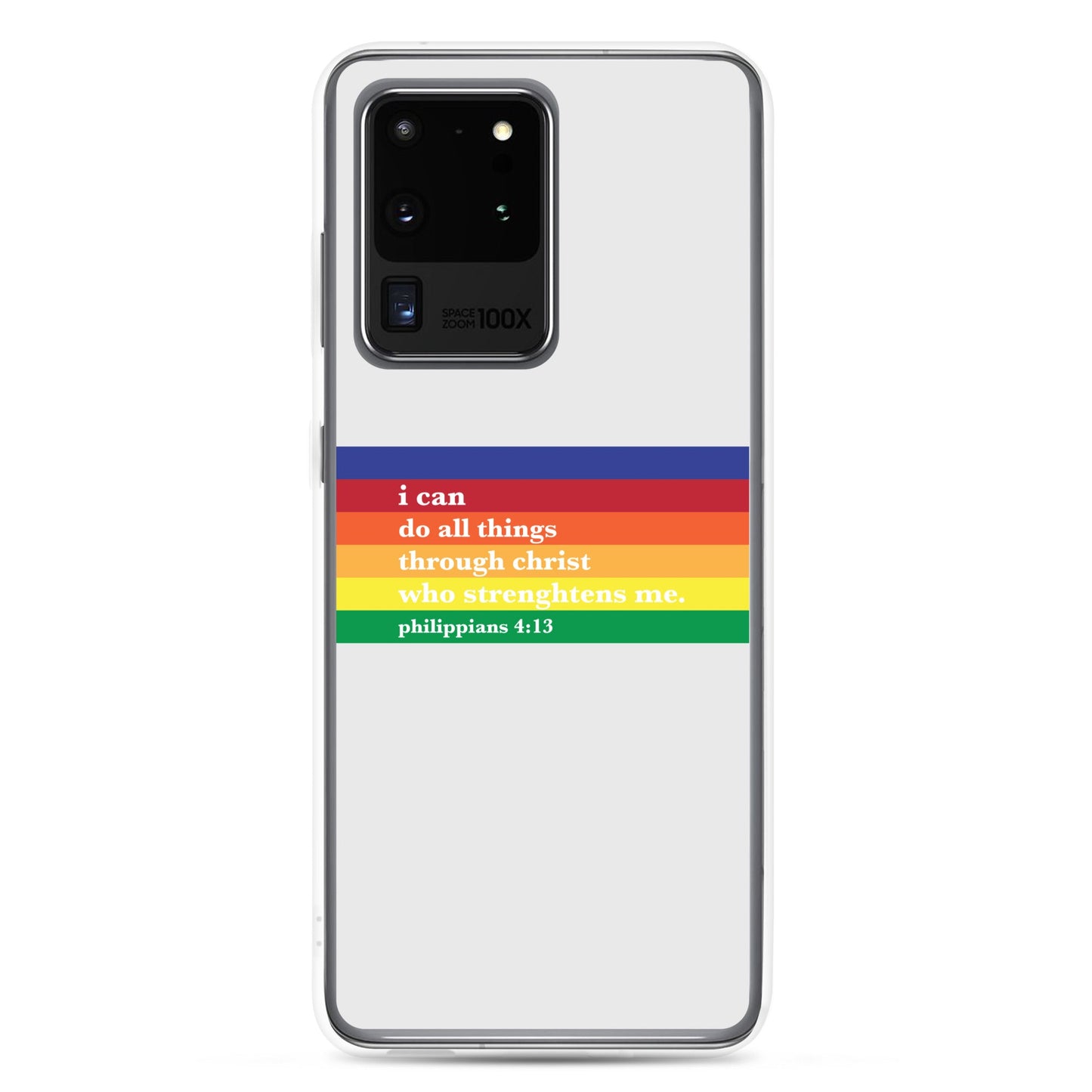 Philippians 4:13 - Whisper - Samsung Case for Galaxy S10, S10+, S10e, S20, S20 FE, S20 Plus, S20 Ultra, S21, S21 Plus, S21 Ultra, S21 - Creation Awaits