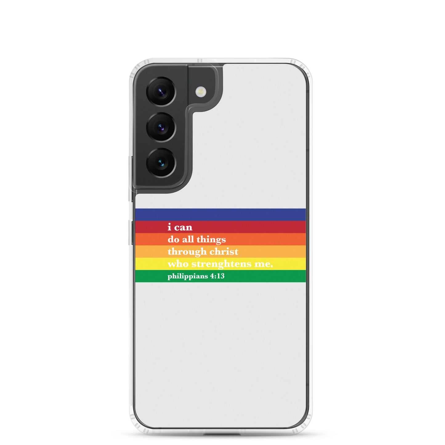 Philippians 4:13 - Whisper - Samsung Case for Galaxy S10, S10+, S10e, S20, S20 FE, S20 Plus, S20 Ultra, S21, S21 Plus, S21 Ultra, S21 - Creation Awaits