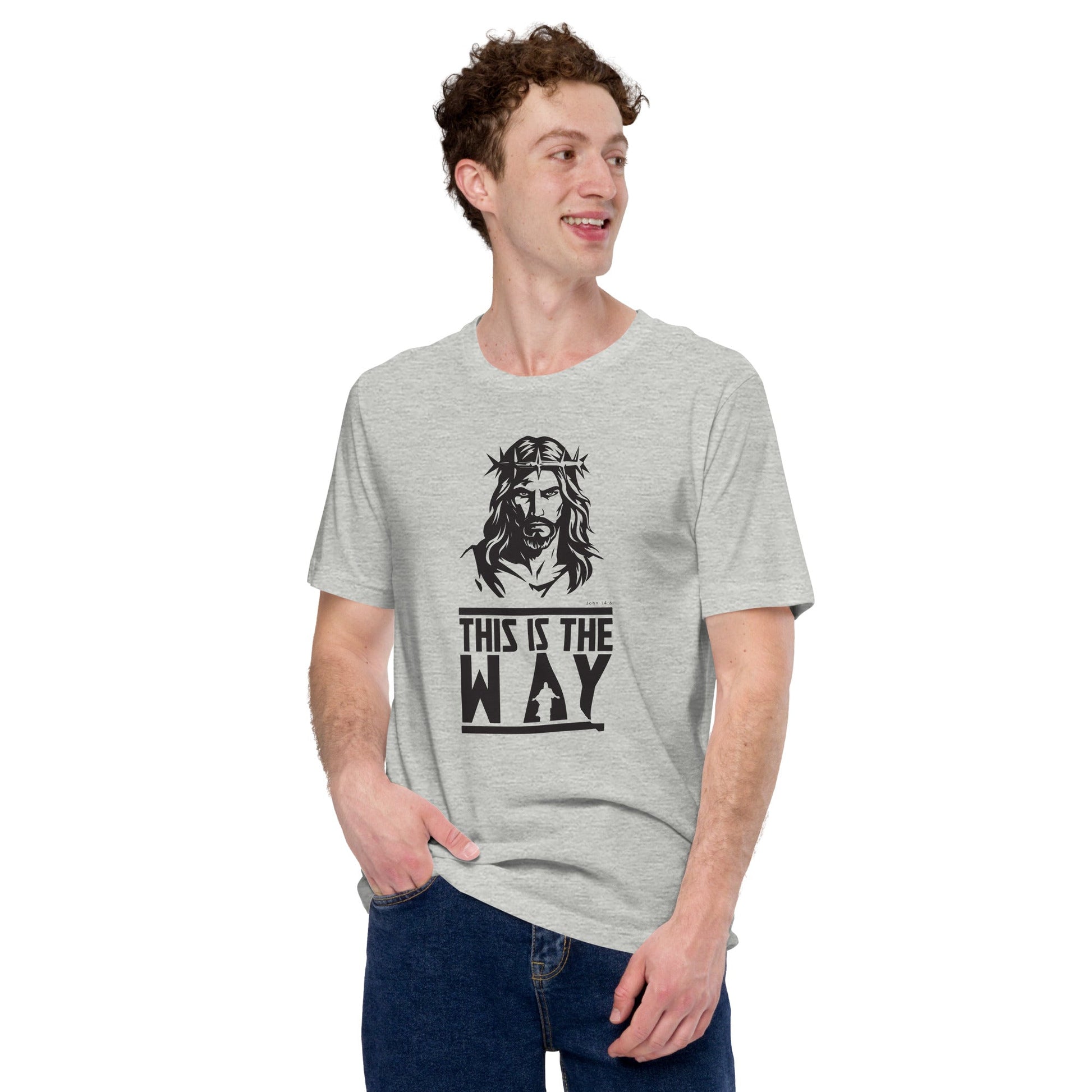 This is the Way Unisex t-shirt - Jesus - John 14:6 - Star Wars Mandalorian Style - Light - Creation Awaits