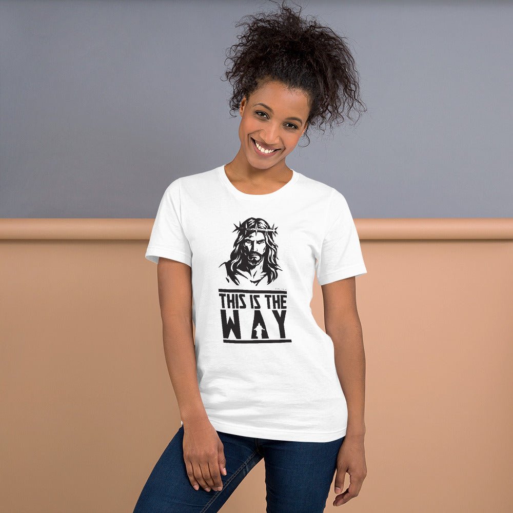 This is the Way Unisex t-shirt - Jesus - John 14:6 - Star Wars Mandalorian Style - Light - Creation Awaits